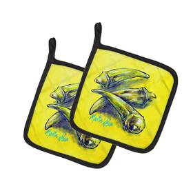 Carolines Treasures 198453224200 Martin Welch New Artwork Pair Of Pot Holders
