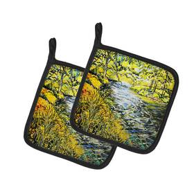 Carolines Treasures 198453224286 Martin Welch New Artwork Pair Of Pot Holders
