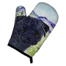 Carolines Treasures 638508498335 Heat Resistant Gloves Pug Oven Mitt Large Multicolor
