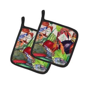 B01lwtfjxa Carolines Treasures Louisiana Spices Pot Holders Kitchen Heat Resistant Set