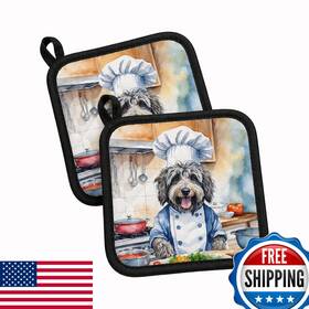 B0czy2tf19 Carolines Treasures Bergamasco Sheepdog The Chef Pair Of