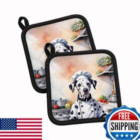 B0czy3qh94 Carolines Treasures Dalmatian The Chef Pair Of Pot Holders
