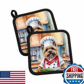 B0czy44ygp Carolines Treasures Cairn Terrier The Chef Pair Of Pot