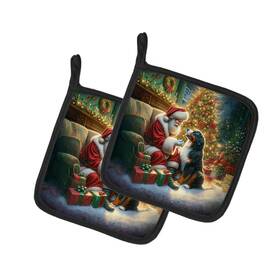 Dac4069pthd Carolines Treasures Bernese Mountain Dog Moments With Santa Pot Holders