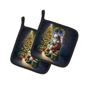 Dac4085pthd Carolines Treasures English Bulldog Moments With Santa Pot Holders