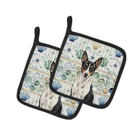Wdk6892pthd Carolines Treasures Basenji Coastal Sea Glass Pot Holders