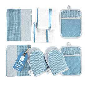 B0dg47c9hs Casa Platino 8-pc Silicone Oven Mitts Set 500 F Heat Resistant Potholders Towels