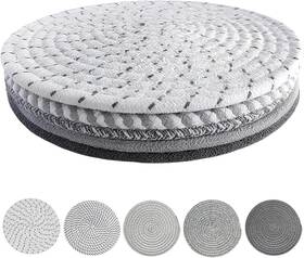 Catiflin 313052968939 8 Inch Heat Resistant Trivets For Hot Dishes 5-pack Cotton Woven Pot H