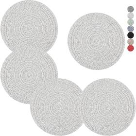 Gre-1009 Cazzon Trivets For Hot Pots And Pans 8 Inches 5 Pcs Trivet Dishes Pads Fo