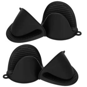 Cc Premium 850063587839 Small Oven Mitts And Potholders Set Heat Resistant Gray 2 Pair Pack