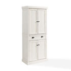 Cf3103-wh Crosley Furniture Seaside Kitchen Pantry In Distressed White 710244208178