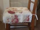 Chair Seat Cushion Waverly Garden Room Two 2 Vintage Rose Cushions 029441435578