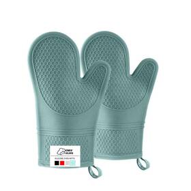 Chef Elite 198715399820 Silicone Oven Mitts Heat Resistant To 500 F Extra Long Glo