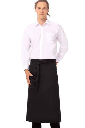 Chef Works 678544202350 Unisex Bistro Apron Black One Size