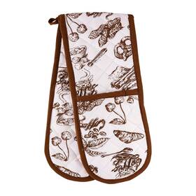 Chefs Tech 046655992185 Kitchen Bbq Double Oven Mitts Gloves Extra Long And Thick Heat Resistant Q