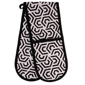 14143827 Chefs Tech Kitchen Bbq Double Oven Mitts Gloves Extra Long And Thick Heat Resistant Q