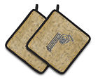 Cj2004-ppthd Caroline S Treasures Letter P Musical Instrument Alphabet Pair Of Pot Holders 638508386830