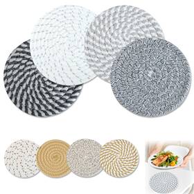 An-trivet-mat-8 Cnymany 8 Pcs Trivet Mats Set For Hot Dishes 7.8in 4.3in Resistant Countertops P
