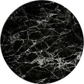 Coasterstone 022895192073 Black Marble Stoneware Trivet 7 Inch Diameter Neutral