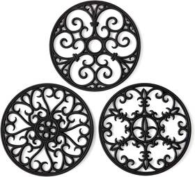 Colinda 705353607936 Silicone Trivet Mat - Hot Pot Holder Pads For Table And Countertop Teapot Tr