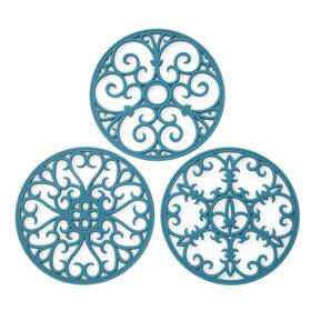 Cls-0017 Colinda Cls-0017/te-2 Silicone Trivet Mat - Non-slip And Heat Resistant Kitchen Hot Pads For Countert