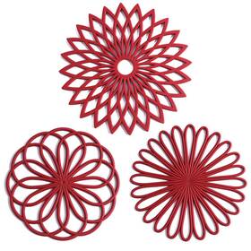 Cls-0021 Colinda Cls-0021/mr Set Of 3 Silicone Trivet Mat - Hot Pot Holder Pads For Table Countertop