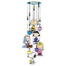 11911 Collections Etc Peanuts Gang Glass Bead Accented Wind Chime
