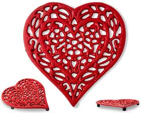 Comfify 628242532112 Cast Iron Heart Trivet Decorative For Kitchen Countertop O