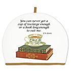 Cominhkpr135110 Alices Cottage Teacup And Books Cotton Tea Cozy 696542955801