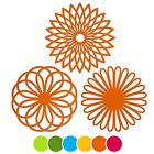 Cominhkpr84279 Set Silicone Flower Trivet Mat Premium Quality Insulated 714569476236