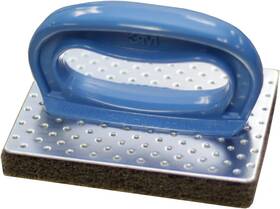 /commercial Tape Div. 313049673624 Scotch-brite Professional Griddle Pad Holder Kit 4 X 5.25 Blue/steel 1 Set