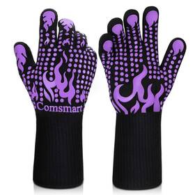 1472 Comsmart 603470405292 Bbq Gloves Degree F Grilling Silicone Non-slip Oven Long