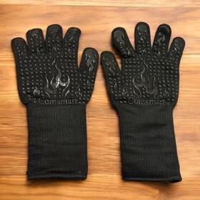 Ytvhmx5 Comsmart Bbq Heat Resistant Silicone Grilling Long Waterproof Cooking Gloves New