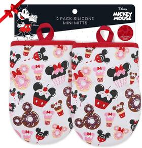 Consumer Products Inc. Amz-ds-mm102-mica Disney Oven Mitts - 5.5 Inch X 7.5 Heat-resistant Mini With Non-slip Pri