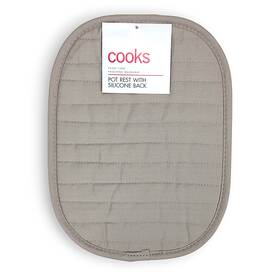 X12.5 Cooks 719663074548 Pot Rest With Silicone Back 9 Inch Silver Gray
