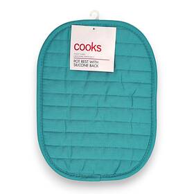 Cooks 719663074562 Pot Rest With Silicone Back 9x12.5 Alburquerque Teal