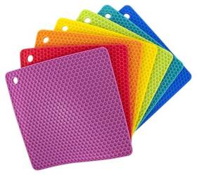 Core Kitchen 848974002879 Trivet Square Silicone Assorted Colors