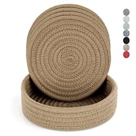 Cotton Trivets For Hot Dishes Trivet 4 Pcs And Kitchen Storage Basket 1 Pack