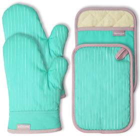 Coziselect 608571837911 Oven Mitts And Pot Holders Set 4-piece Heat Resistant Kitchen With Pocke