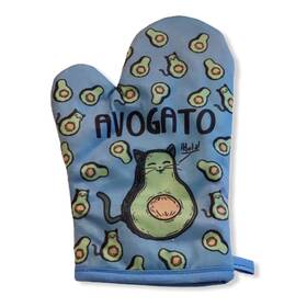 020avogatoma Crazy Dog Tshirts Avogato Oven Mitt Funny Cat Gato Avocado Toast Kitty Lover Graphic Glove