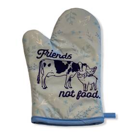 020friendsnotfoodma Crazy Dog Tshirts Friends Not Food Oven Mitt Cow Pig Chicken Vegan Plant Based Graphic Baking