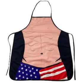 020usashortsma Crazy Dog Tshirts Usa Shorts Apron Funny 4th Of July America Graphic Novelty Kitchen Smock