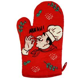 021chefskissma Crazy Dog Tshirts Chefs Kiss Oven Mitt Funny Italian Cooking Culinary Foodie Kitchen Glove
