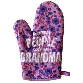021favoritepeoplegrandmama Crazy Dog Tshirts My Favorite People Call Me Grandma Oven Mitt Cute Grandmother Kitchen Glove