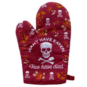 021manyeatenfewdiedma Crazy Dog Tshirts Many Have Eaten Few Died Oven Mitt Funny Sarcastic Cooking Kitchen Glove
