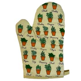 021pottedherbsma Crazy Dog Tshirts Potted Herbs Oven Mitt Cute Chef Spices Gardening Lover Gift Novelty Kitchen