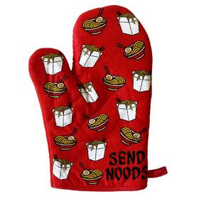 021sendnoodsramenma Crazy Dog Tshirts Send Noods Oven Mitt Funny Noodles Ramen Lo Mein Graphic Novelty Chef Kitchen