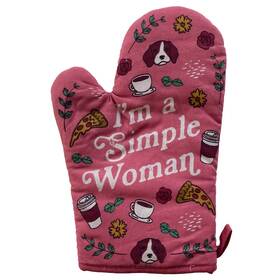 021simplewomanma Crazy Dog Tshirts Iftm A Simple Woman Oven Mitt Funny Coffee Lover Pizza Cute Novelty Kitchen