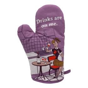 023drinksareonmema Crazy Dog Tshirts Drinks Are On Me Funny Wine Spilling Drinking Lovers Novelty Kitchen Utensils