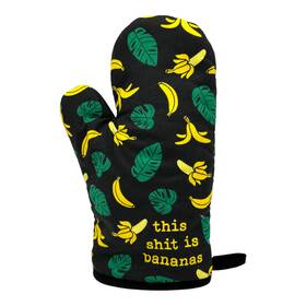 023thisshitisbananasma Crazy Dog Tshirts This Is Bananas Oven Mitt Funny Nuts Fruit Parody Novelty Kitchen Pot